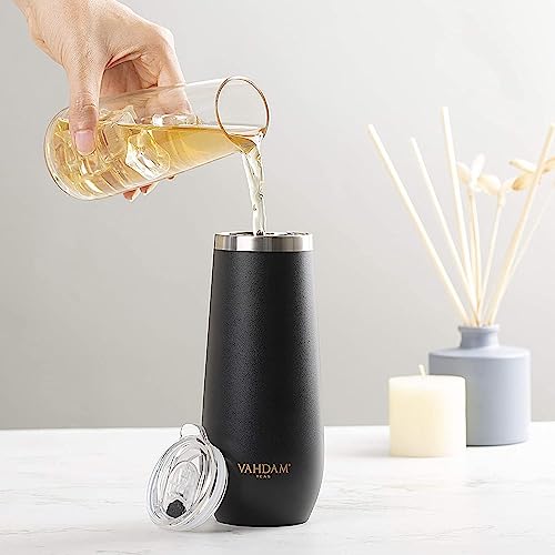 Image of Stainless Steel Tumbler 270ml - Black | Vacuum Insulated, Double Wall, Sweat-Proof Sipper with Lid for Hot and Cold Drinks | Coffee Mug