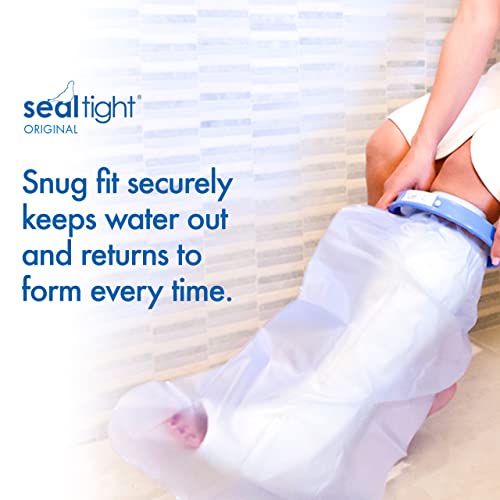 Seal-Tight Original Cast And Bandage Protector - Waterproof Cast Cover For Shower And Swimming - Adult Short Leg #TOP2