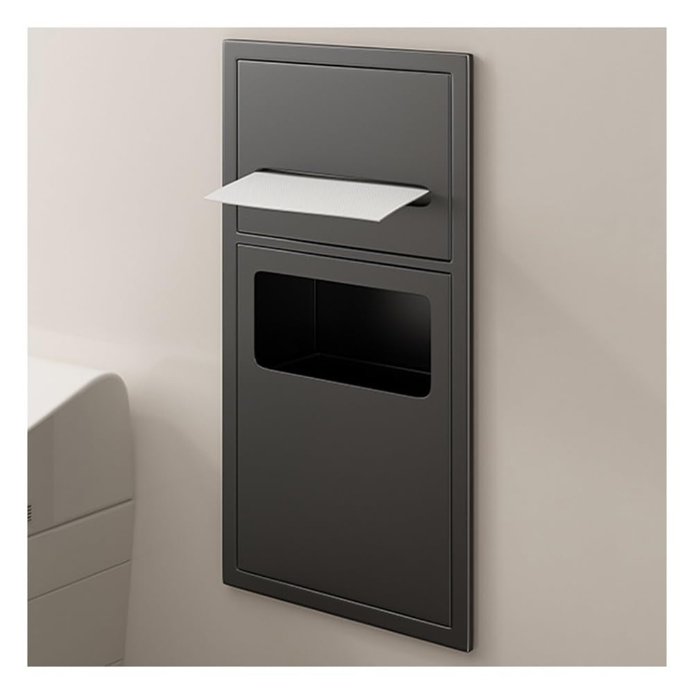 Bathroom Wall Niche Stainless Steel Bathroom Niche Recessed Organizer Shower Shelf With Garbage Can Waterproof Wall-inserted Storage Caddy