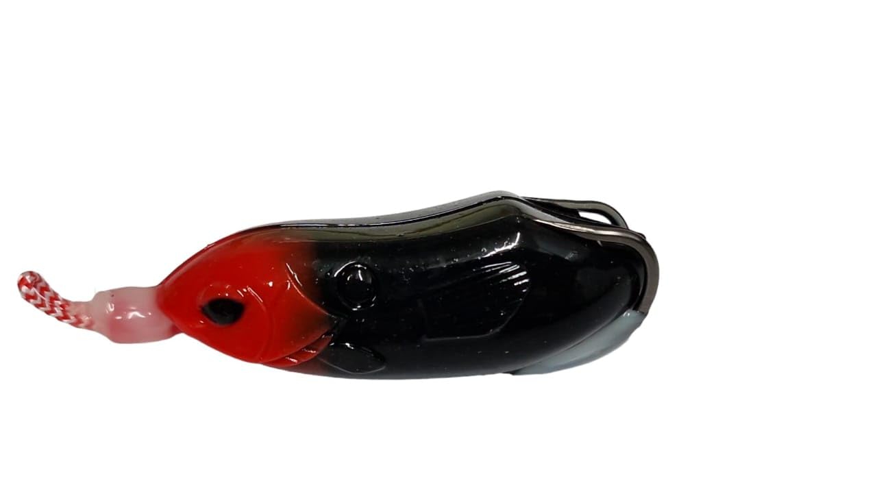 Shinning DUSHAMN Frog 17 GRAM/Silicon Frog Fishing Lures and Flies/Artificial Frog/Silicon Frog/Designed Fishing Frog (Black)