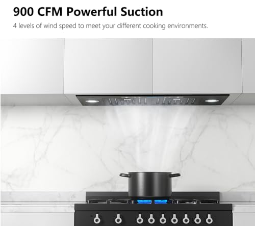 Iktch IKB01-30-BSS Inch Black Built-In/Insert Range Hood thumb #1