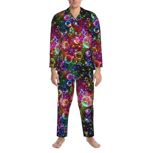 Pyjama homme 2 pièces étoiles arc-en-ciel à manches longues - 5