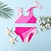 ADXSUN Toddler Girls Swimsuit Color Block Swimwear Kids Two Piece Bathing Suits Bowknot Beach Bikini Set