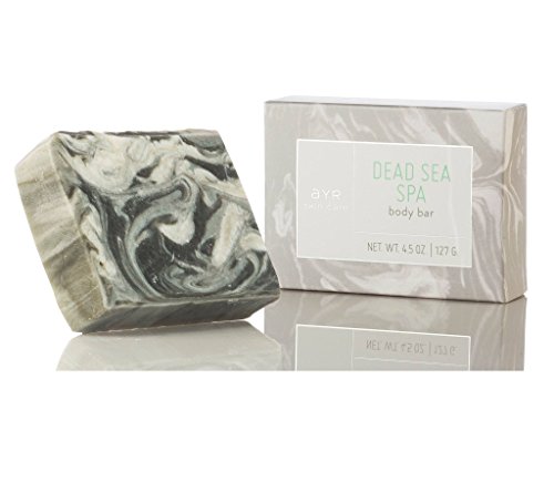 Ayr Skin Care Dead Sea Bar Soap | Natural, Organic Ingredients | with Clay, Activated Charcoal, and Shea Butter | 4.5 oz