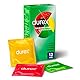 Durex - „Saboreame“-Kondome mit fruchtigen Geschmacksrichtungen - Erdbeere, Banane, Orange und Apfel - 12 Kondome