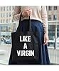 Hippowarehouse Like a Virgin Tote Shopping Gym Beach Bag 42cm x38cm, 10 litres #1