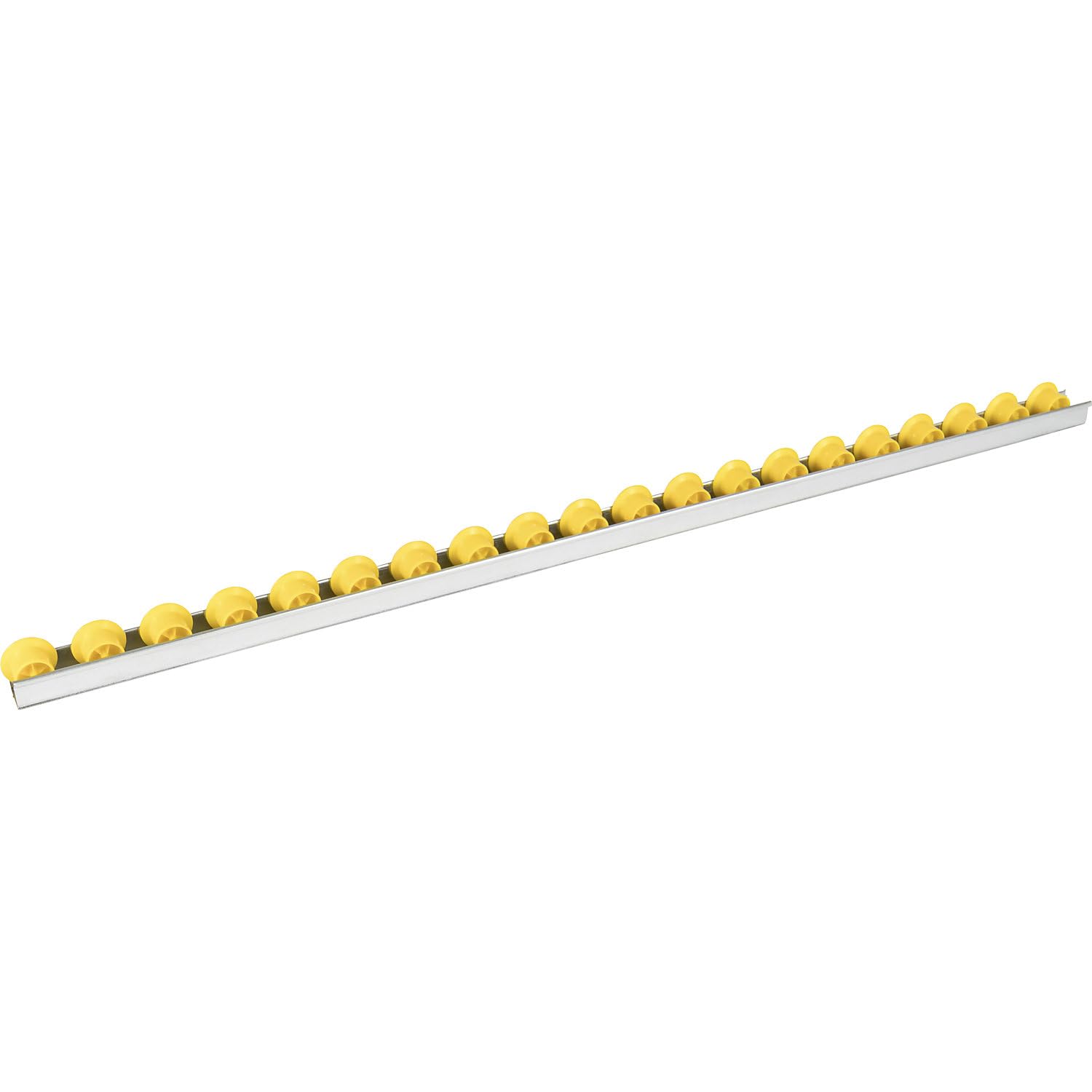 FRANKEL kaiserkraft | Rail à galets à joues | à intervalles de 50 mm | Ø 28 mm | plastique | longueur 1 m