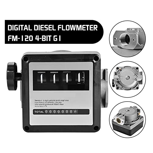 Medidor de aceite digital con flujo de 20-120L/Min y rendimiento estable de cuatro dígitos 4
