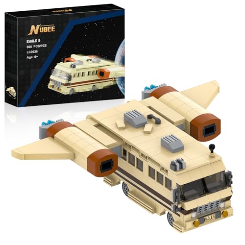 Nubee Spaceballs Eagle 5 Building Set, Space Movie Car Moc Model with Cockpit Secret Hyper-Jets Periscope Barf's Room, Birthday Gift for Fans Teens Kids 8+ (667Pcs)
