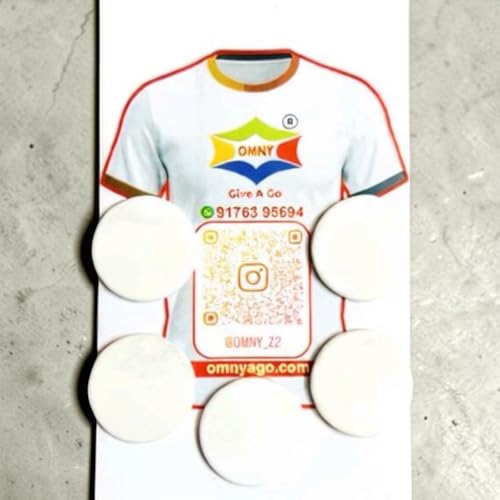OMNY Race Bib Clips Pack of 6, White - Image 2