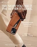 Mujjo Leather Wallet Phone Case - Fits iPhones 15 Plus, 14 Plus - Premium Leather - Holds 3 Cards - Enhanced Protection - Made From Recycled Materials - Slim Profile - Light Tan - Image 5