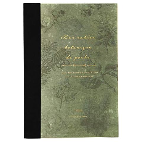 Time Concept Rough B6 Botanical Notebook - 5" x 7", 144 Sheets - Old Book Vintage Style, Composition Journal Cover