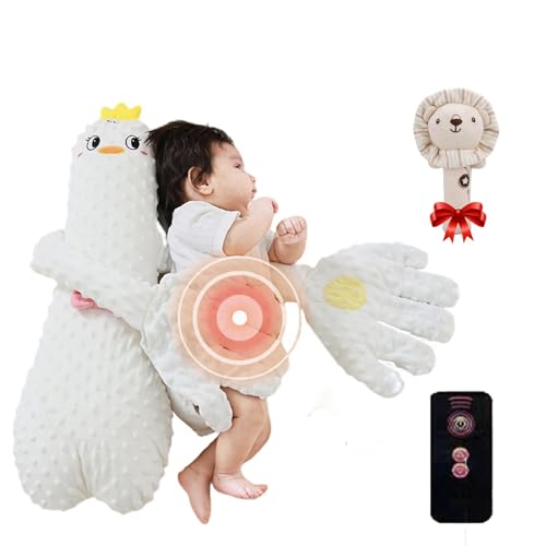 Image of LAUPVXA Baby Pat Pillow, Baby Patter for Sleep, Baby Butt Patter for Sleep, Baby Patting Pillow, Baby Patting Sleeping Toy, Baby Startle Prevention Sleep Aid Companion (F-No Patting Functions)