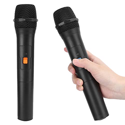 Yosoo V16U Universal Handheld Mic Black for Karaoke Speech Performance USB Receiver (1 to 2)