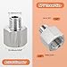 Rebower 2 Pack 304 Stainless Steel FeMale to Male Adapter, 3/8