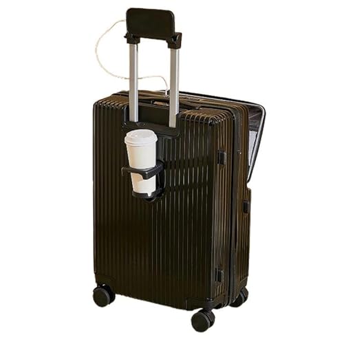 Image of Suitcase, Suitcase Hard Shell with Front Opening USB Socket and Beverage Rack, Suitcase,2,24in