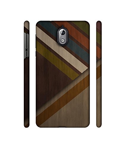 Image of Casotec Wood Colorfull Pattern Design 3D Printed Hard Back Case Cover for Nokia 3.1