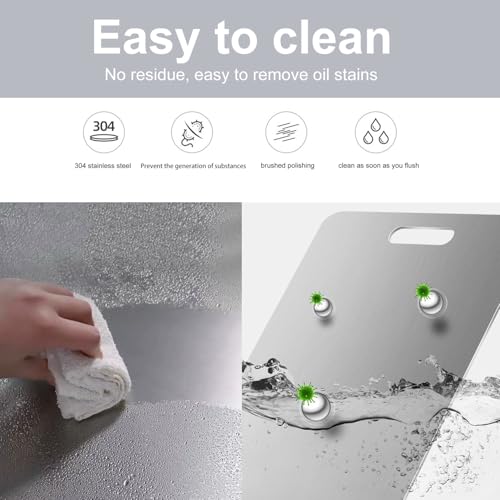 Stainless-Steel-Cutting-Board–Double-Sided-Food-Grade-for-Meat-Vegetables-Fruits-Kitchen-Chopping-Pad-L-Size132–91in Stainless Steel Cutting Board–Double Sided Food Grade for Meat Vegetables Fruits Kitchen Chopping Pad L Size132–91in