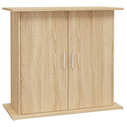 vidaXL Soporte para Acuario Madera ingeniería Roble Sonoma 81x36x73 cm, Mueble para pecera, Armario para Acuario, Soporte de Madera para pecera