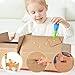 ZLemma Cardboard Construction Tool Kit 163 Pieces-Educational Toys for at-Home Play + Classroom Learning | Reusable Cardboard Tools for Kids