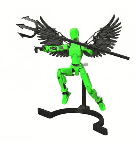 Image of YOURKARTS.COM T13 Action Figure with Wings Toy | Polyarticular Movable Titan Figure with High Articulation | 3D Injection Model for Desktop Decoration | Collectible Toy for Kids & Game Lovers