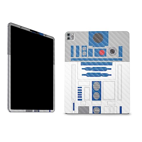 Image of MightySkins Carbon Fiber Skin Compatible with Apple iPad Pro 12.9 inch M2 6th Gen (2022) Full Wrap Kit - Cyber Bot | Protective, Durable Textured Carbon Fiber Finish | Easy to Apply | Made in The USA