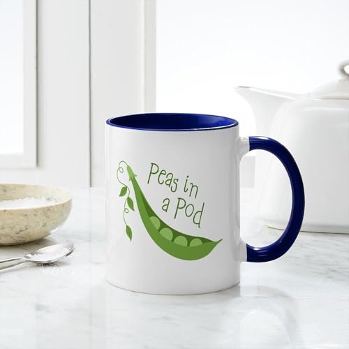 Taza de cerámica 11 oz CafePress Peas In A Pod miniatura 6
