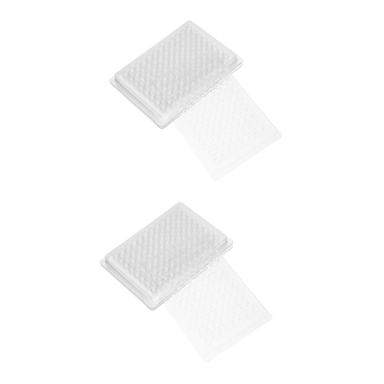 2 Series Herramienta De Cultivo De Tejidos Placa De Cultivo Celular De Laboratorio Plato De Cultivo De Polivinilo Transparent 100 Piezas*2
