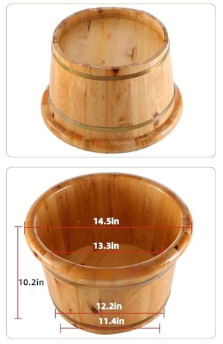 Cubo de madera para masaje y spa de pies miniatura 7