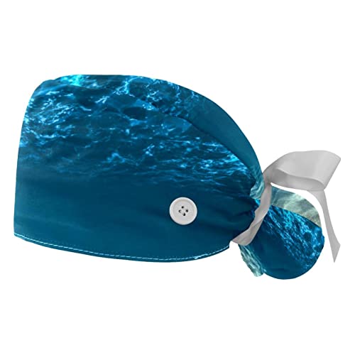 Paysage sous-marin chapeaux bouffants JDEZ casquettes de travail ajustables de qualité