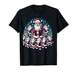 Photo Gallery t-shirt con babbo natale che balla festività, regalo di natale maglietta Photo Gallery t-shirt con babbo natale che balla festività, regalo di natale maglietta
