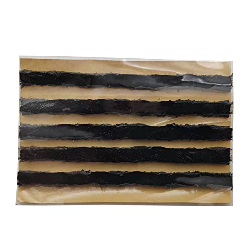 Image of Durable Rubber Strings (1 /4 inch x 4 inch, Black 30pcs) Tire Repair Plug Strips Kit for Tubeless Tires, Fits Car, Motorcycle, Truck, RV, ATV(TS-160D30)