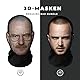 Realistische 3D-Druck Vollgesichtsmasken Breaking Bad Bundle Walter White, Jesse Pinkman – Atmungsaktiv, leicht & bequem, ideal für Cosplay, Partys, Halloween, Karnveal & Events oder JGAs