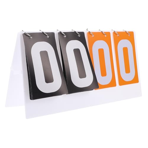 BESPORTBLE Versatile Sport Scoreboard Basketball Scoreboard Portable Flip Scorekeeper PVC Material