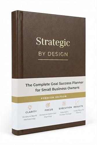 Business Planner for Entrepreneurs – Undated A5 with Strategic Quarterly Planning pages, Monthly Tracking...