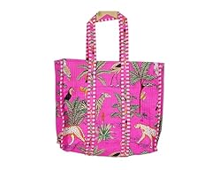 Pink_jungle-tote Bag