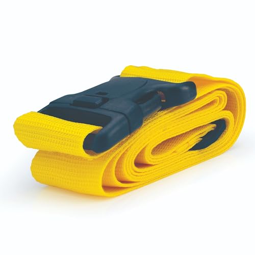 STATUS: 1 Yellow Luggage Strap (1 unit - no lock) / Suitable for travel, strap with heavy duty 3 point clip / SYLUGSTRAP1PK6 - Image 3
