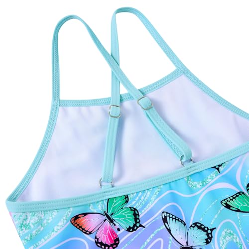 Image of Girls Tankini Swimsuit Two Piece Bathing Suit with Adjustable Strap 3-13 Years