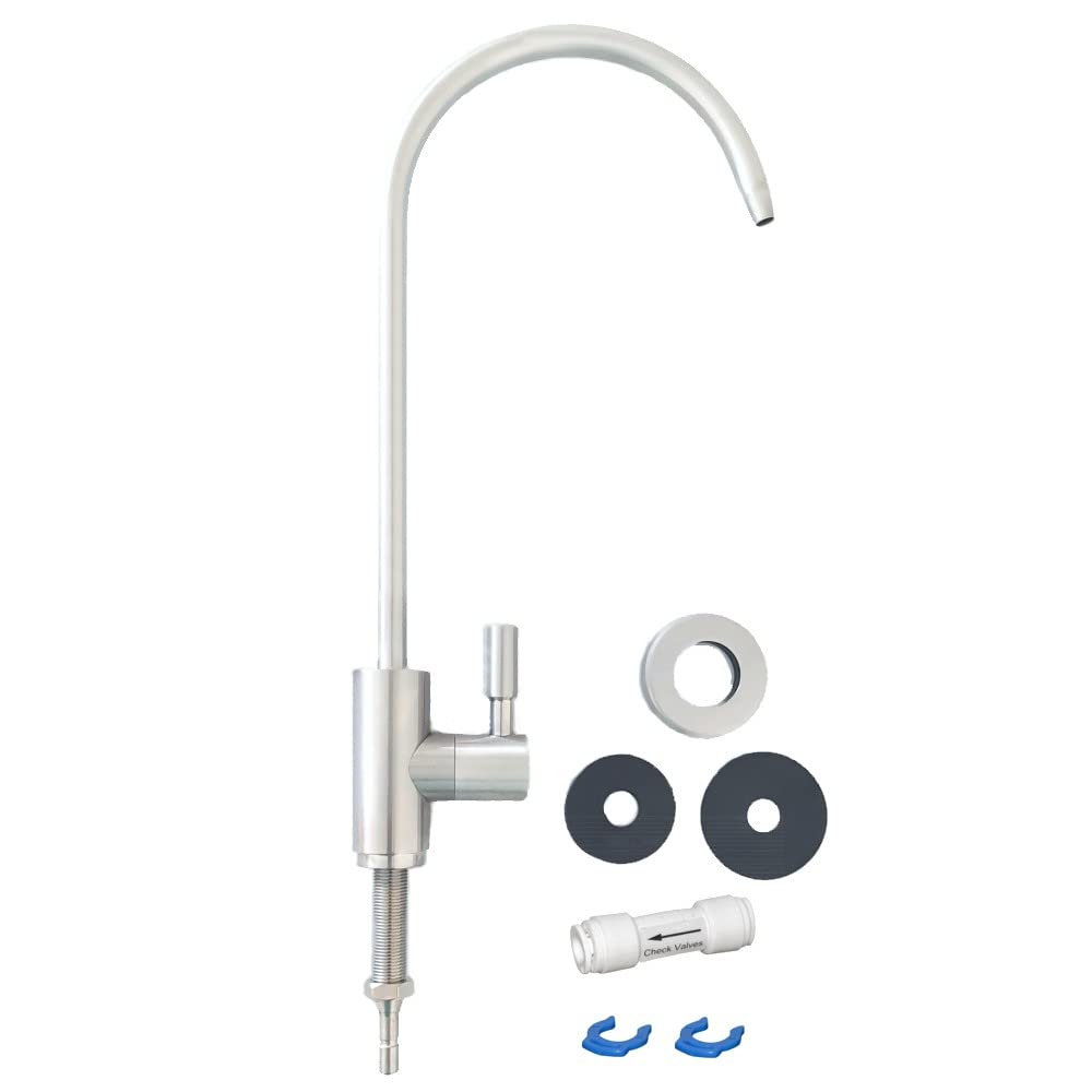RETEC Ultimate PLUS PRO Umkehrosmoseanlage 800 GPD – Komplettset inkl. Edelstahl Wasserhahn, Filterset, TDS Messgerät & Leckageschutz – Direct Flow ohne Tank, 24V System