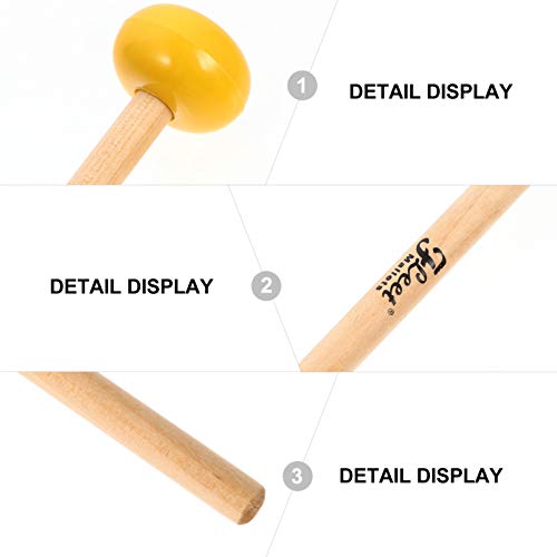 ARTIBETTER 1 par de Marretas de Madeira Baquetas de PercussÃ£o Baquetas para Instrumento de Xilofone