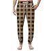 FQZWONG Men's Pajama Pants Lightweight Soild Loungewear Comfy Jogger Sleep Pant Casual Pj Bottoms with Drawstring Pockets（2-Brown,3X-Large