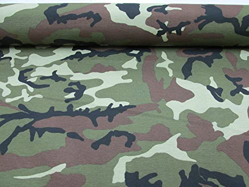 GADETEX Telas por metro loneta (Camuflaje Verde, 1,45 x 2,80 m)