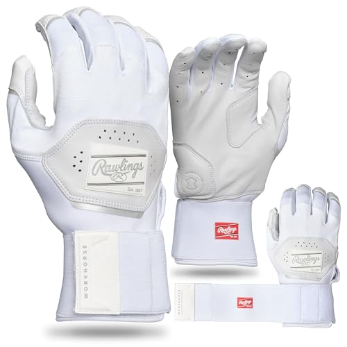 Image of Rawlings | Workhorse Baseball Batting Gloves | Compression Strap | Adult Sizes | Multiple Colors