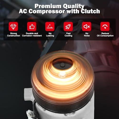 Image of CCIYU AC Compressor w /Clutch for Honda CR-V 1.5L 2017-2022