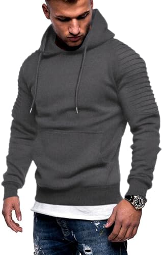 Sweat-shirt à capuche homme Coofandy en molleton doux avec poche pratique M