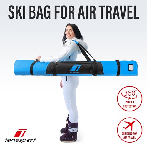 image for Tonesport Ski Bag for Air Travel - Padded Ski Bag - Waterproof and Ful