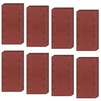 TOSAVGA 56tlg Schleifpapier Set, Schleifpapiersatz Klett Schleifblatt Set 93 X 185 Mm Sandpapier 8 Löcher, Körnung 40/60/80/120/180/240/320/400 für Schleif Schwingschleifer, Holz Metall
