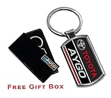 Wasserdicht und langlebig Cargifts Autoschlüsselanhänger, kompatibel mit Toyota Aygo