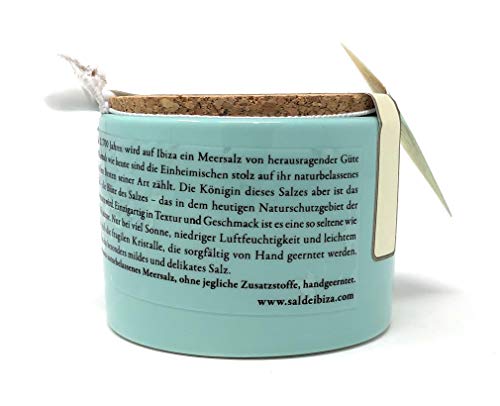 Sal de Ibiza Fleur de Sel en Frasco Cerámico con Cuchara miniatura 4