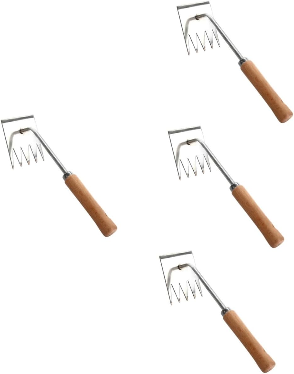 4pcs Garden Weeder Tool Multi-Function Weed Rake for Weeding Tools Weed Removal Kit for Home Park